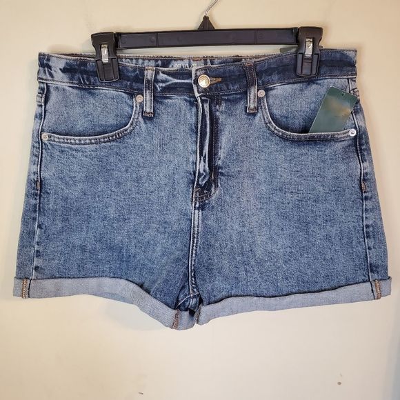High Rise Jean Shorts - Picture 1 of 14